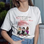 Camiseta personalizada Besties Side By Side Cheers Sitting Under Tree Best Friend Gift Friendship Gift