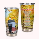 Personalised You Are My Only One Maple Leaf Old Couple 20oz Tumbler Valentine's Day Christmas Birthday Gift Daily Use