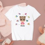 Cuore colorato personalizzato Campus Life Girl Boy Back to School Gift Kid T-shirt School