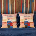 Personalisierter I Love You Egal wie alt wir bekommen romantische Liebesgeschichte Kissenbezug für Wohnzimmer