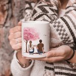 Personalised I Met You I Liked You I Love You Couple Love Story White Ceramic Mug His and Her C-type Handle