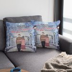 Henkilökohtainen Rakastan sinua ikuisesti ja aina toisiaan vierekkäin heittää tyynyn kansi