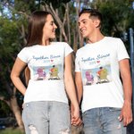 Personalisierter Strand-Sommerferien-Ferien-Paar-süßer Reise-T - Shirt Valentinstag