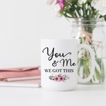 Personalized Love Tree You and Me Couple His and Her White Ceramic Mug with Name  Anniversary Birthday Gift for Couple
