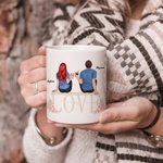 Personlig Du og jeg, vi har denne kjærlighetshistorien Hvitt keramisk krus til kontoret og hjemmet