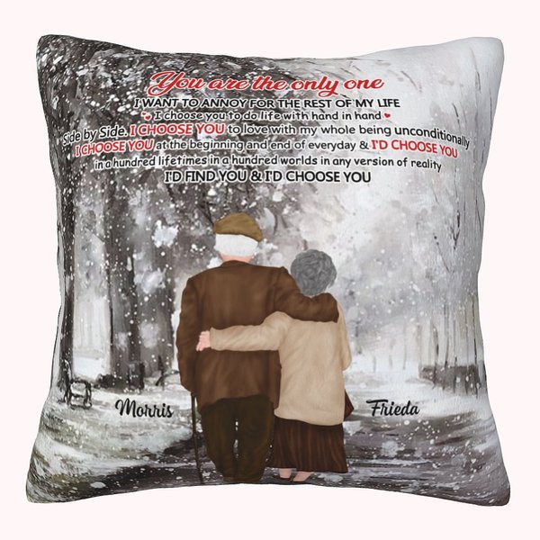 Personalizado You Are The Only One Funda Almohada Vieja Pareja Mejores Regalos para Esposa y Esposo Decoración del Hogar