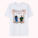 Personnalisé Jeune Couple Cousant Ensemble Cheer T-shirt Anniversaire Usage Quotidien