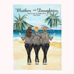 Personalisierte Decke für Mutter und Tochter, beste Freundin, für immer, Kokosnusspalme, superweich, Muttertag, Erntedankfest, Geschenk