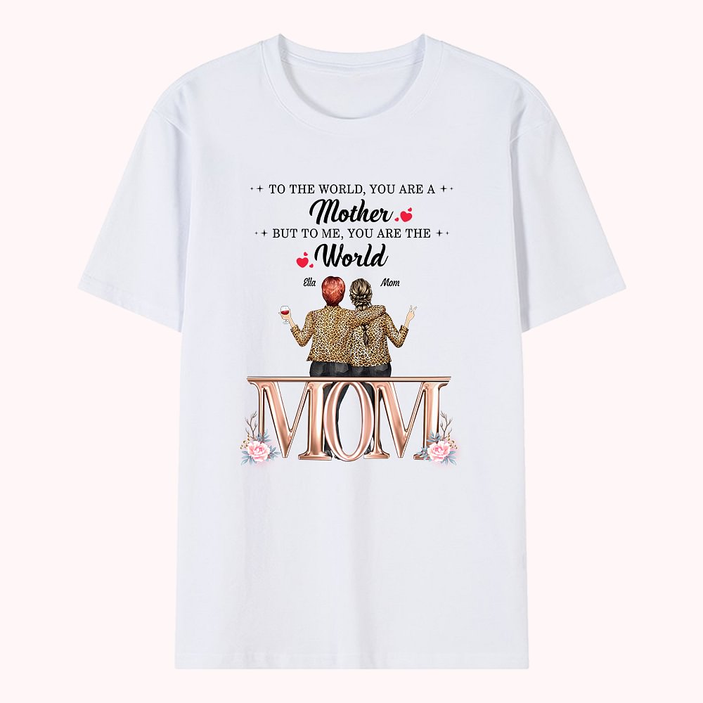 T-shirt personnalisé du festival des fleurs de shopping de la meilleure mère-fille, tenue quotidienne d'anniversaire