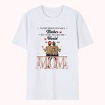 Personalisiertes bestes Mutter-Tochter-Einkaufsblumen-Festival-T-Shirt Geburtstags-Tagesabnutzung