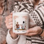 Gepersonaliseerde ik ontmoette je ik vond je leuk ik hou van je paar viering wit keramische mok jubileum en bruiloft geschenken