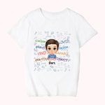 Personalized New Semester Begins School Graffiti Wall Girl Boy Kid T-shirt  Graduation  Daily Wear