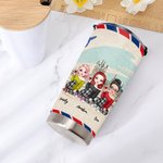 Personalisierter Besties-Umschlag Flugzeug You Will Always Be My Person 20 Unzen Tumbler Geschenk für den besten Freund Geburtstagsgeschenk für heiße 