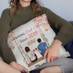 Personalized Throw Pillow Cover Annoying Each Other Couple Flower The Swing Gifts for Couple Bedroom Decor