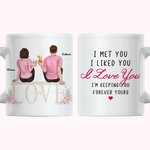 Gepersonaliseerde i Met You I Liked You Koppel Sweet Memory Witte Keramische Mok Verjaardagscadeau voor Kantoor en Thuis