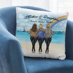 Personalized Mother and Daughter Forever Linked Together Throw Pillow Cover Mother's Day Gift Bedroom Decor