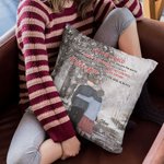 Personalisierte Ich liebe dich für immer und immer Großeltern Winter Schnee werfen Kissen Abdeckung Frau Ehemann Home Decoration