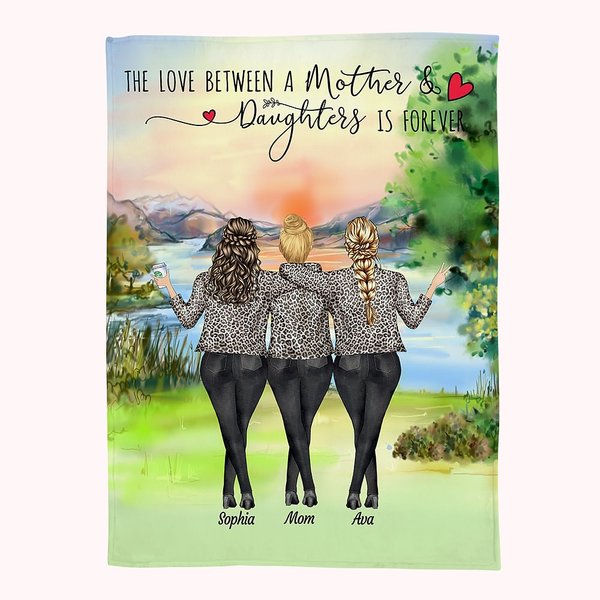 Mother Daughter Love Forever Blanket Mother's Day