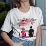 Personalised Couple under Love Tree Eternal Love T-shirt Birthday Travel