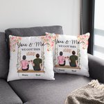 Gepersonaliseerde Lovers Couples Flower The Swing You and Me We Got This Kussenhoes Lovers Gift Home Decoration