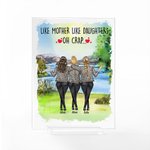 Personnalisé mère comme soeur amour pour toujours arbre fleur acrylique Plaque Memorial Day décorations de maison