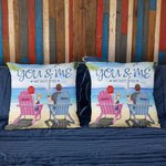 Henkilökohtainen sinun ja minun saimme tämän parin vapaa-aika kesäloma heittää tyynyn kansi syntymäpäivälahja sohva sisustus