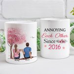 Personalisierte ärgerliche Paar-Liebes-weiße Keramik-Tasse, Valentinstag, Jahrestagsgeschenk