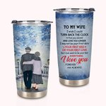 Personalised Old Couple Mutual Sincere Confession Winter Snow 20oz Tumbler Birthday Daily Use