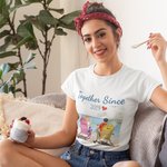 Personalisierter Strand-Sommerferien-Ferien-Paar-süßer Reise-T - Shirt Valentinstag