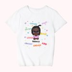 Personalisiertes T-Shirt mit verschiedenen Grüßen für den Schulanfang, Mädchen, Junge, Kind, Abschlussgeschenk