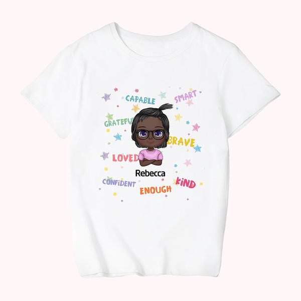 Personalisiertes T-Shirt mit verschiedenen Grüßen für den Schulanfang, Mädchen, Junge, Kind, Abschlussgeschenk