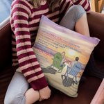 Henkilökohtainen Rakkaus runo Rakastan sinua Romanttinen ranta auringonlasku heittää tyynyn kansi sohva sisustus