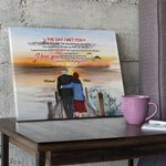 Henkilökohtainen I Love You Forever Old Couple Sunset Poster Kehyksetön maalaus Joulu Ystävänpäivä Syntymäpäivä Room Decoration