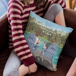 Henkilökohtainen aviomies ja vaimo Travel Partners for Life kesäloma heittää tyynyn kansi vuosipäivä lahja sohva sisustus