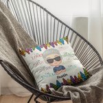 Crayones de Colores Personalizados Regalo de Vuelta al Cole Declaración Niño Imagen Funda Almohada Sofá Decoración