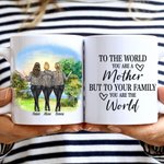 Personalised To The World You Are A Mother White Ceramic Mug Mothers Day Gifts Coffee Mug for Office and Home