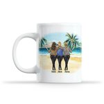 Personalized Like Mother Like Daughter Oh Crap Beach Holiday White Ceramic C-type Handle Mug