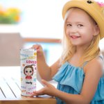 Personalized Reward Children Encourage Cute Flower Elements Straight Skinny Tumbler Back to School Gifts Reusable Water Bottle