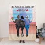 Personalised Like Mother Like Daughter Shopping Store Fashion Skin Friendly Blanket