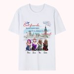 Personalized Best Friends Forever Never Apart Sisters T-shirt Anniversary Travel