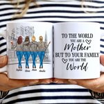 Personalized To The World You Are A Mother Shopping White Ceramic Mug  Birthday Gifts for Mom