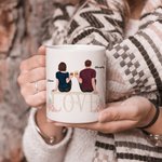 Personalized Annoying Each Other Couple Sweet Love White Ceramic Mug His and Hers Matching Couple Coffee Mugs for Office and Home