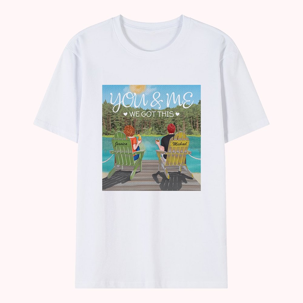 T-shirt personnalisé Toi et moi, nous avons ce couple de vacances d'été