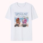 Personalisiertes Strandurlaub-Ferien-Paar Sie und ich T-Shirt Jahrestagsgeschenk