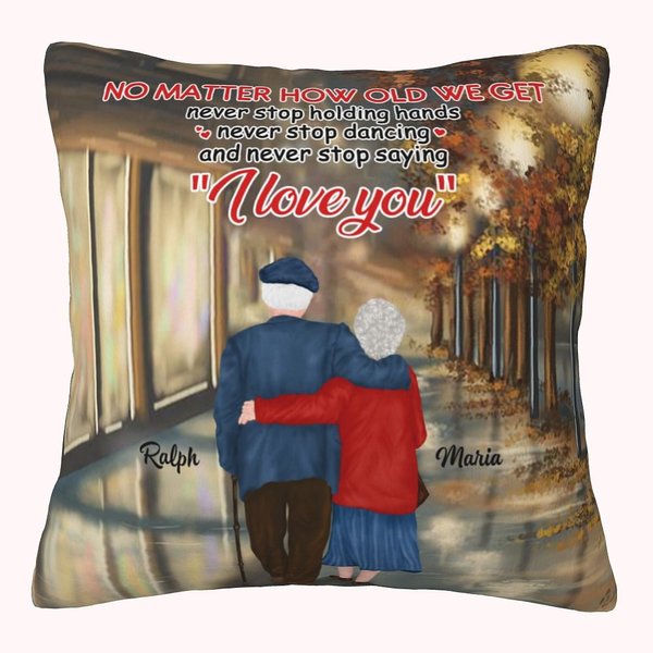 Personalizado I Love You Forever and Always Company Throw Pillow Cover To My Wife Husband Love You Longer Anniversary Birthday Bedroom Decor