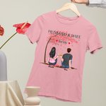 T-shirt personnalisé Mari et femme Love Tree Travel Partners Saint Valentin Sport