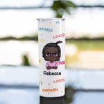 Personalized Reward Children Encourage Back to School Line Graffiti Cute Elements Straight Skinny Tumbler Anniversaries Reusable Water Bottle