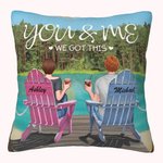Personifierad Your and Me We Got This Lakeside Vacation Summer Holiday Throw Pillow Cover Alla hjärtans dag present Soffa dekor