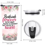 Bicchiere personalizzato Besties Cheers Flowers Best Friends 20oz Tumbler Regalo per lei Regalo per la migliore amica