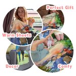 Manta personalizada para madre e hija Best Friends Forever from the Heart Skin Friendly Woman's Day Gift for Her